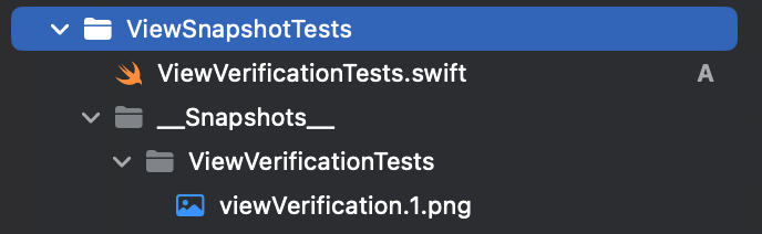Snapshot testing file hierarchy