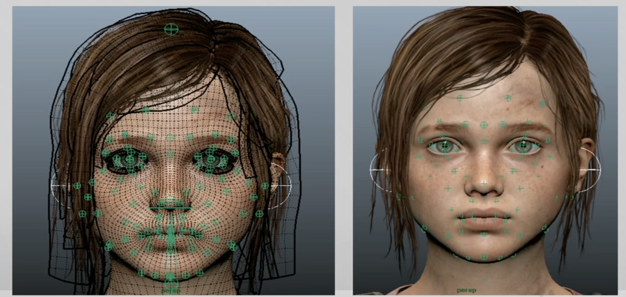 The Last of Us like most AAA games targets realism with a full face rig