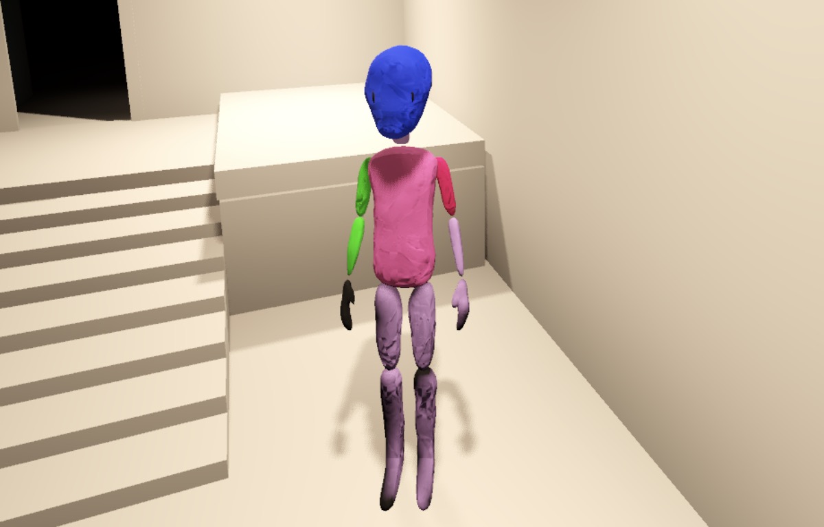 The color attributes/vertex paint workflow imports properly into Godot.