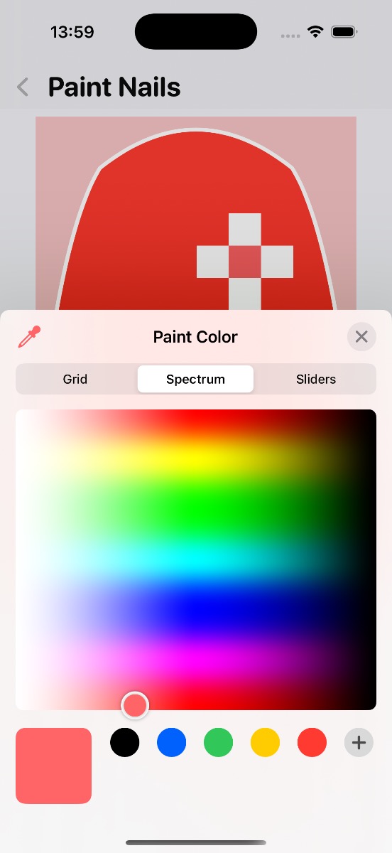 The color picker