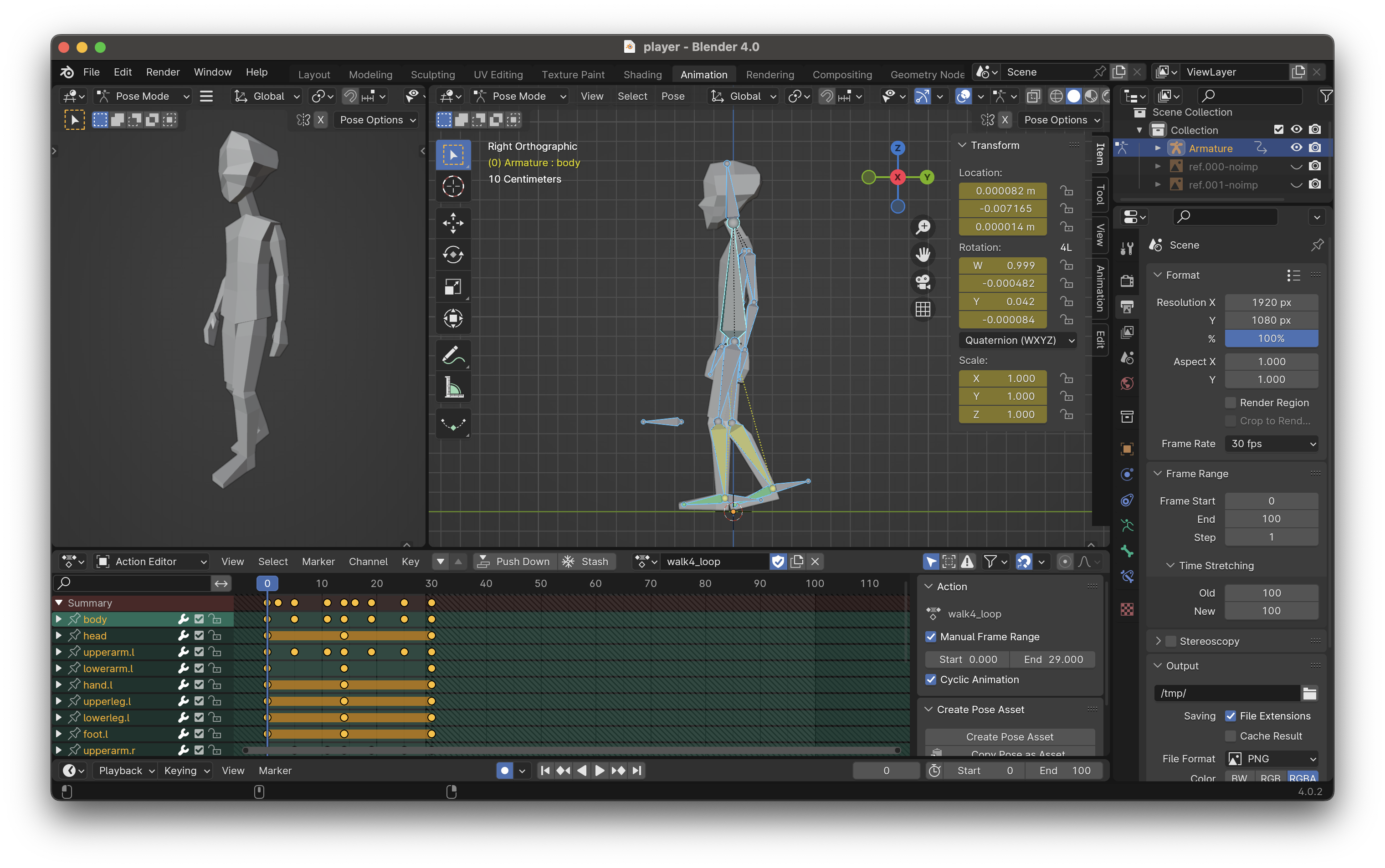 Importing and Auto-updating a CharacterBody3D from Blender into Godot