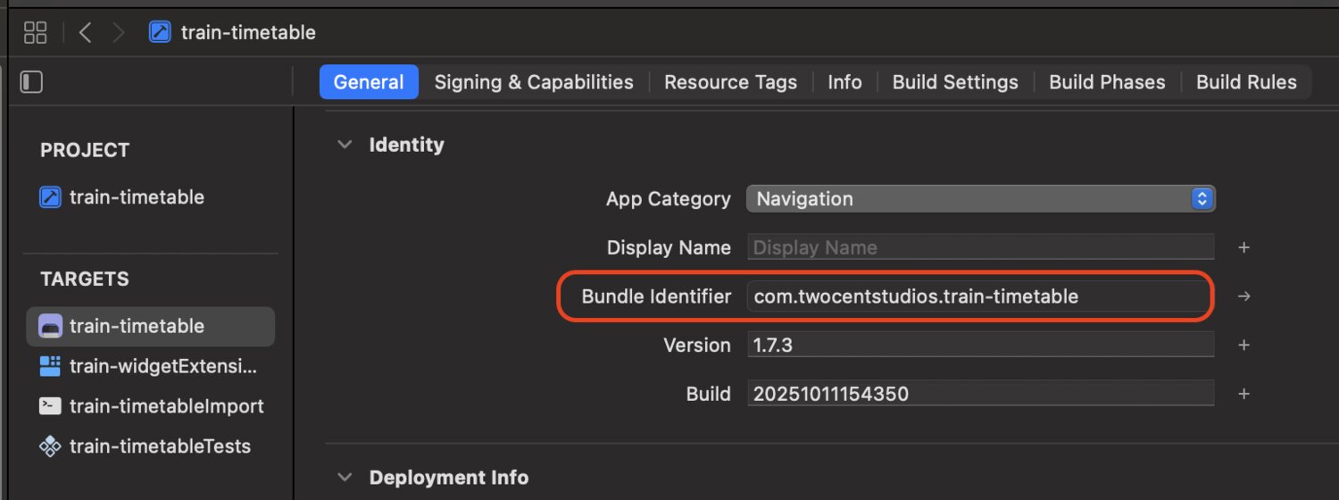 Bundle identifier in Xcode target settings Bundle identifier in Xcode target settings